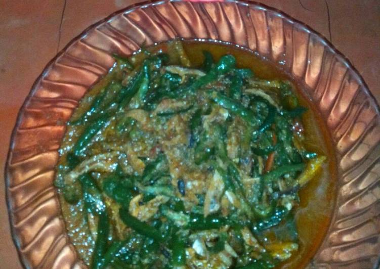 Sambel teri jos hijau pedes manteb
