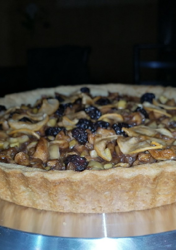 Una foto de Tarta Soledad de manzana🍏🥧