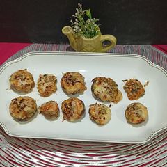 A picture of Airfryer Stuffed Mushroom.