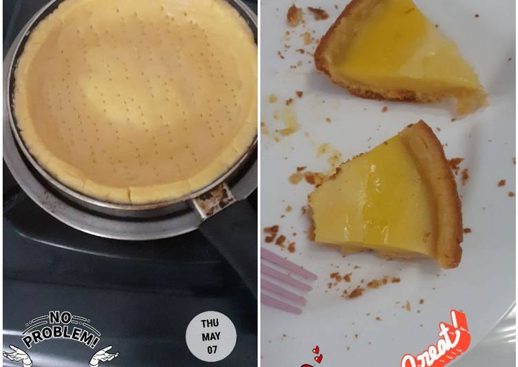 Cara Gampang Membuat Pie Susu teflon endul👍, Sempurna