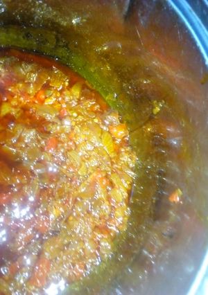 A picture of Yam sauce (cheap,easy and tasty 😋😘).