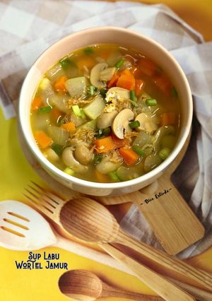 Foto resep Sup Labu Wortel Jamur