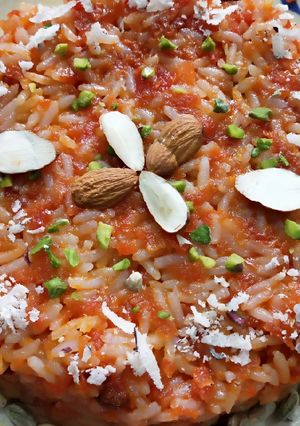 A picture of Carrot Rice.