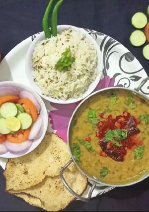 A picture of Dal Palak Or Spinach Dal.