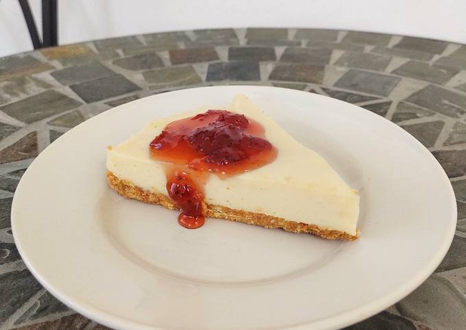 Cheesecake casero (fácil y sin horno) Receta de Luisa CG- Cookpad