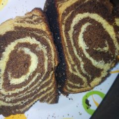 A picture of Zebra cake.