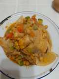 Guiso de garbanzos... con pollo, chorizo, morcillas y buen sabor