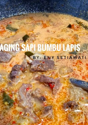 Foto resep Daging sapi bumbu lapis #festivalresepasia