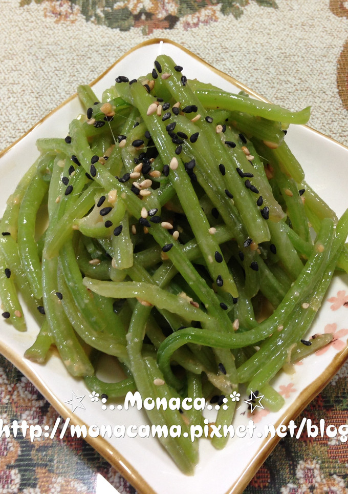 韓式涼拌大醬地瓜梗고구마순된장무침 的食譜成品照片