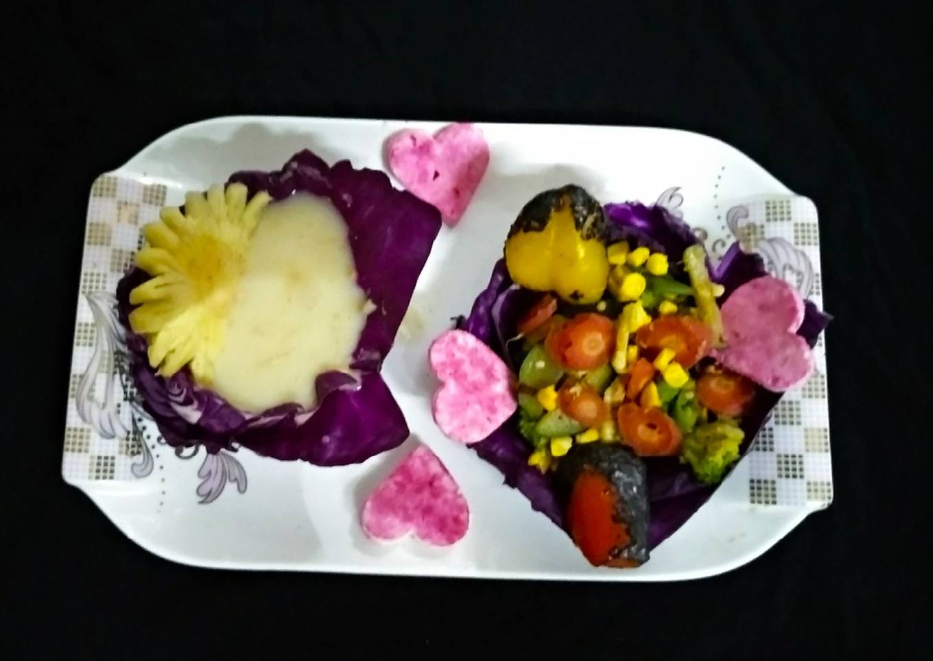 Mix Veg Sabzi with Coconut Pineapple Curry