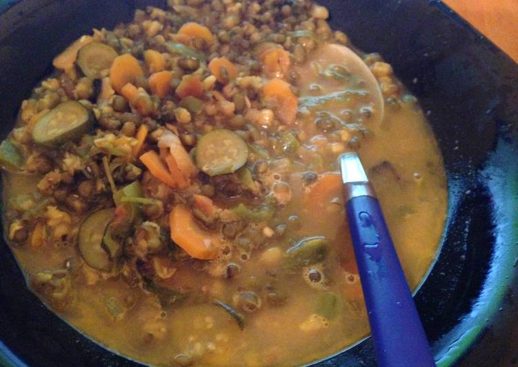 Recipe of Award-winning Ndengu, courgette and carrot stew
