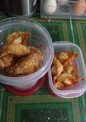 Foto resep Pangsit ayam udang goreng