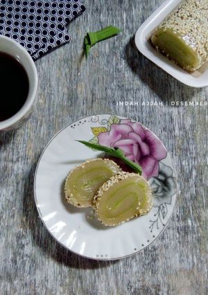 Foto resep Vanila Mochi Roll (Mochi Gulung Vanila)