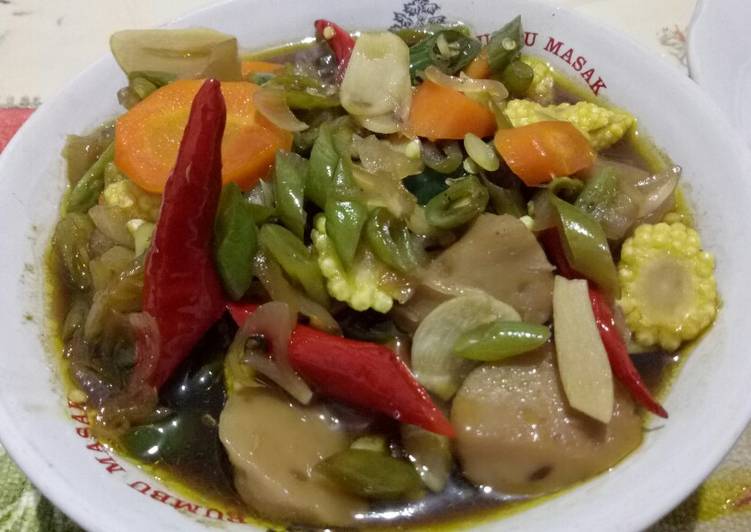 Resep Oseng orak arik saus lada hitam yang praktis