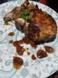 Costillar de cerdo a la cerveza con salsa de ketchup