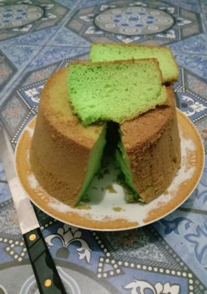 Foto resep Sifon cake pandan nutrijel kelapa