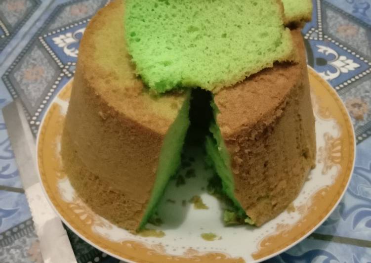 Sifon cake pandan nutrijel kelapa