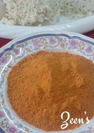 A picture of Idli Podi/Milagai Podi.