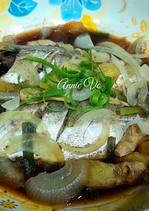 Hình của món Cá hấp nước tương.