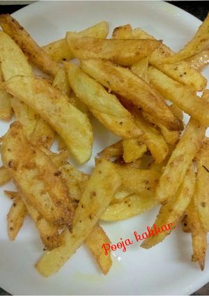A picture of Besan french fries.