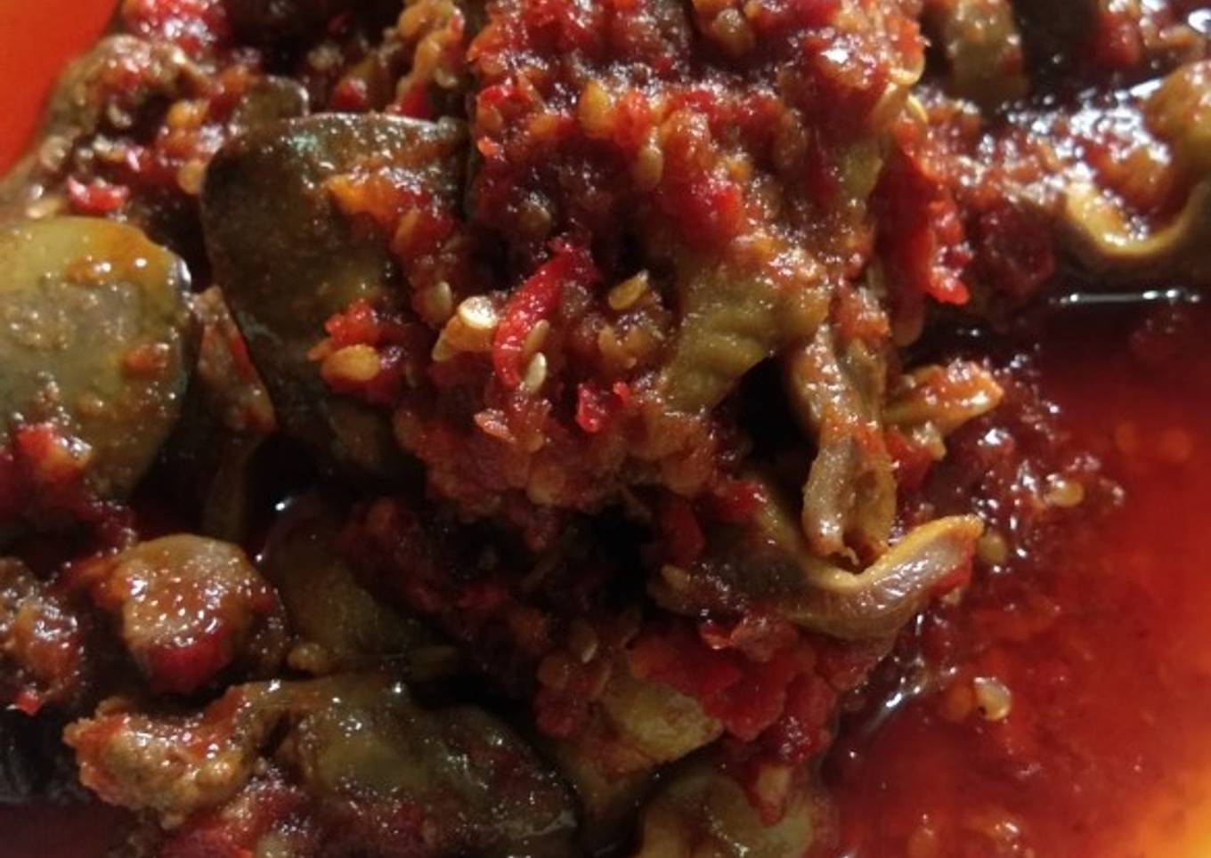 Balado ati ampela ayam
