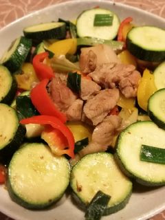 節瓜炒梅花肉 的食譜成品照片