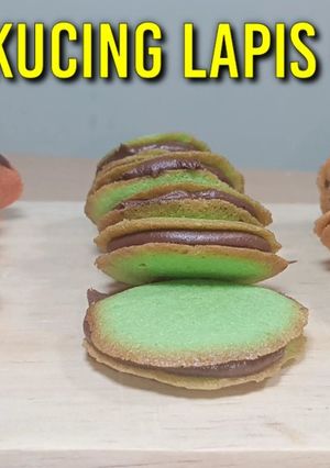 Foto resep Lidah kucing lapis coklat