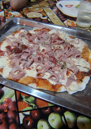 Una foto de Pizza a la parrilla