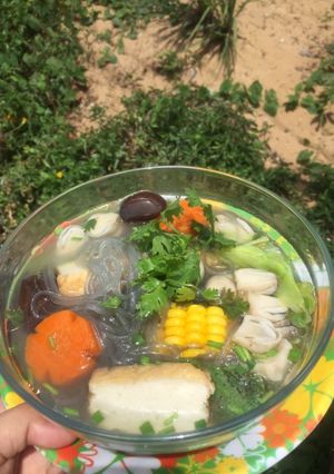 Hình của món Miến chay rau củ 🌽🥕.