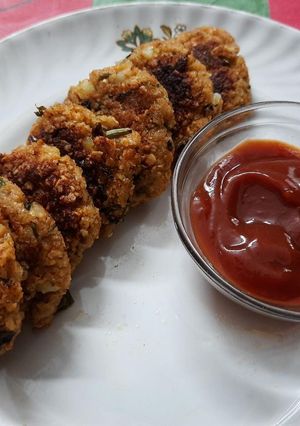 A picture of Oats aloo tikki.