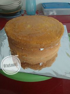 Foto resep Sponge Cake mas Novan dekorasi cake