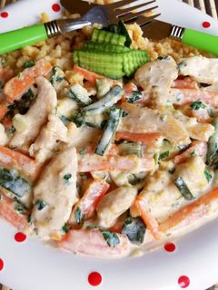 Cukkinis sárgarépás csirkemell 🥒 recept fotója