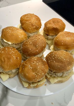 Una foto de Mini hamburguesas de pollo