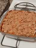 Crumble vegano de frutas con bagazo