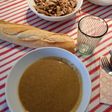 Crema de lentejas de gallina