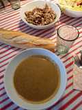 Crema de lentejas de gallina