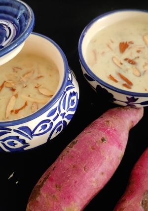 A picture of Sweet potato kheer.