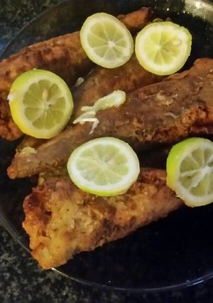 صورة لوصفة سمك مقلي