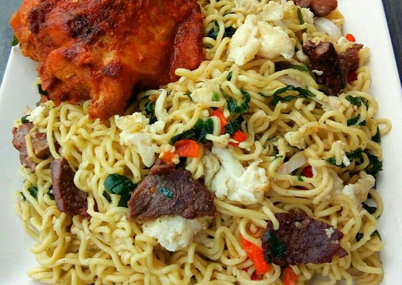 How to Make Award-winning Noodles & beef suya stir fry