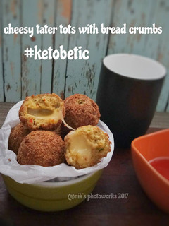 Foto resep Cheesy Tater tots with bread crumbs #ketopad_cp_ekitchen