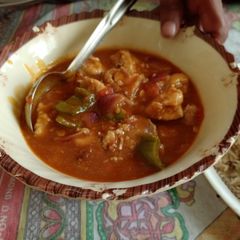 A picture of Chicken manchurian.