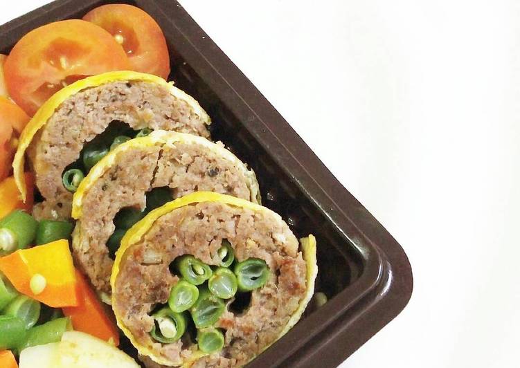Cara Bikin Rolade sapi buncis, Lezat