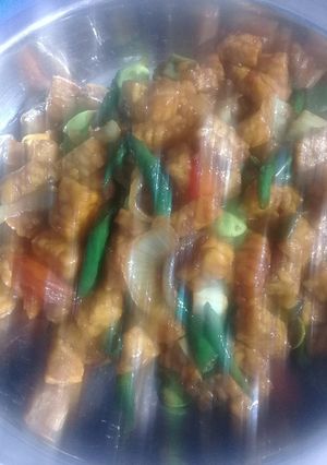 Foto resep Tempe orek pedas pete
