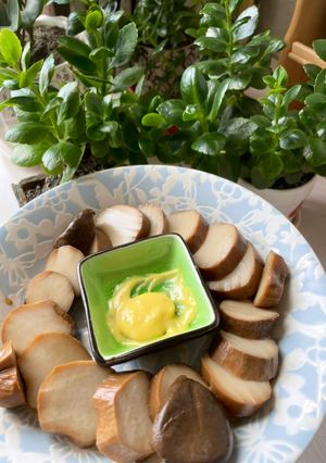 下酒菜 - 醬滷杏鮑菇佐芥末美乃滋 的食譜成品照片