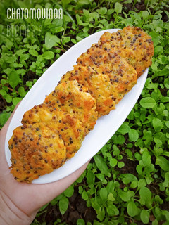 Hình của món Chả tôm quinoa - rau củ.