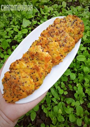 Hình của món Chả tôm quinoa - rau củ.