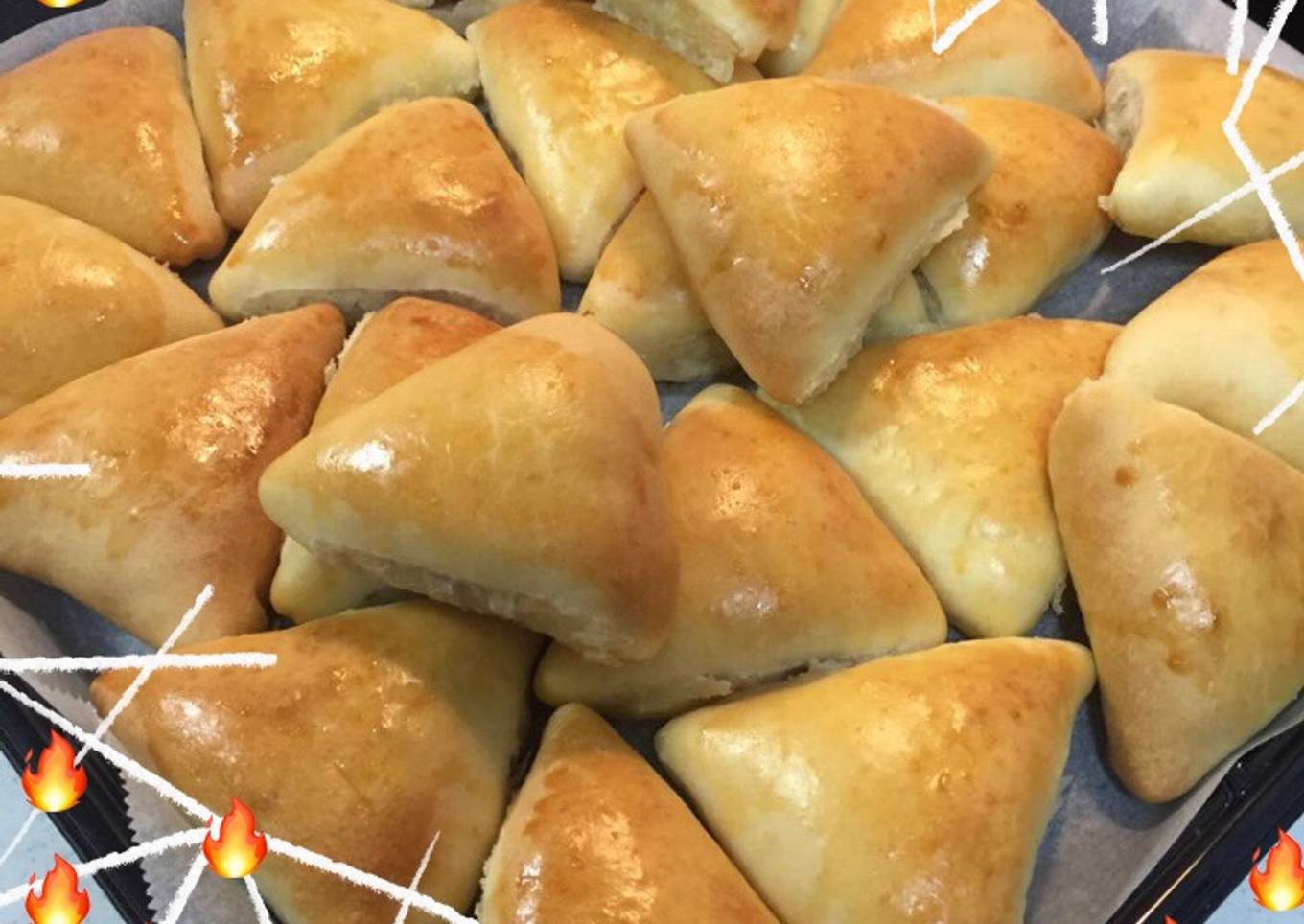 Mini Esfiha Rellena con Carne molida!de *Brasil*