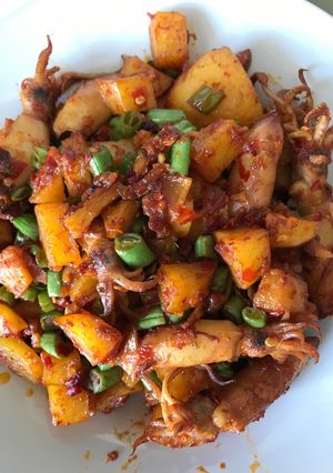 Foto resep Kentang Balado Cumi Asin