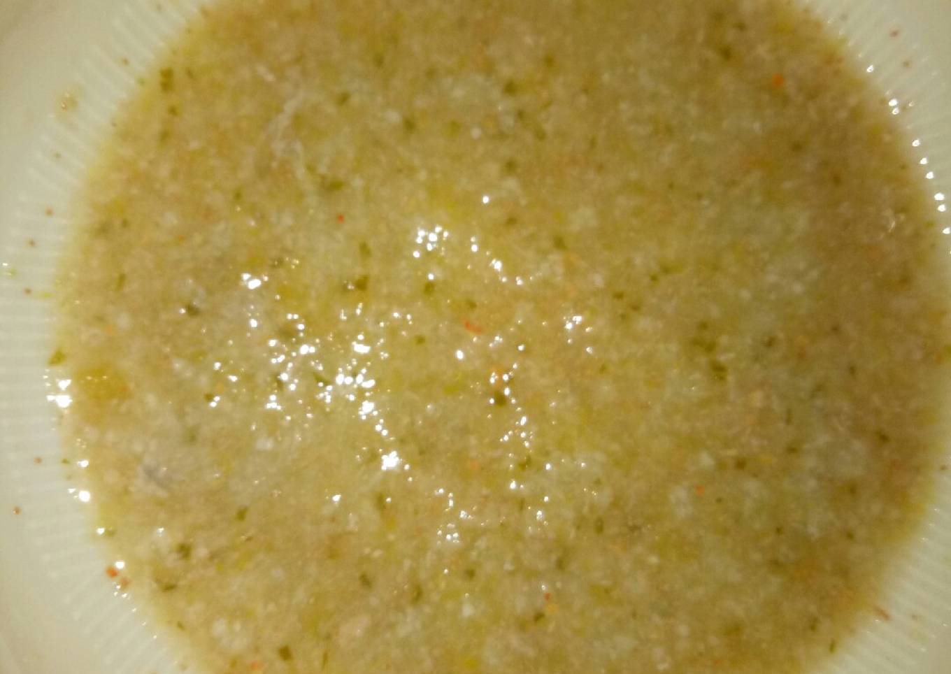 Bubur Udang Galah dan Kabocha (MPASI 4 Bintang 7 Bulan+)