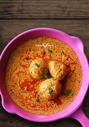 A picture of Kashmiri Dum Aloo.